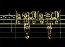 Double beam overhead crane double trolley